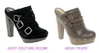 Zuecos Juicy Couture vs Asos